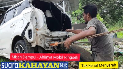 Mobil Ringsek, ada Mbah Dempul