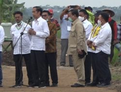 Presiden Didampingi Tiga Menteri Kunjungi Lokasi Food Estate di Belanti Siam