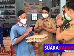 Dinsos Salurkan Bantuan Sembako untuk Warga Mantan Pasien Covid-19 di Pulpis