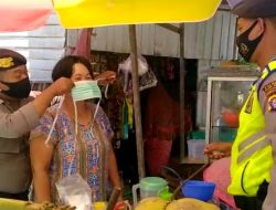 Sat Sabhara POLRES terus Kampanyekan Gerakan Pakai Masker Cegah Penyebaran Covid 19