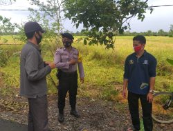 Cegah Karhutla, Bhabinkamtibmas Sambangi Kelurahan Pulang Pisau