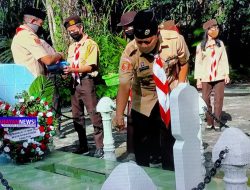 Gerakan Pramuka Tandai Hari Jadi Ke – 59 dengan Ber – Ziarah Ke TMP