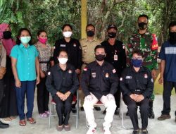 Bersama Babinsa, Polsek Kahayan Hilir Amankan Kegiatan Pleno Terbuka