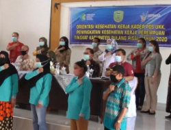Dinas Kesehatan Bentuk Pos Usaha Kesehatan Kerja ( UKK ) tahun 2020