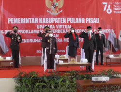 Bupati Dan Unsur Fkpd  Ikuti Detik – Detik Proklamasi Secara Virtual