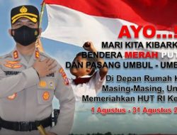 jelang Agustus, Kapolres Ajak Kibarkan Merah Putih di Bumi Handep Hapakat