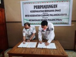Kejari Mou Lanjutan Bersama BPJS Kesehatan Palangkaraya