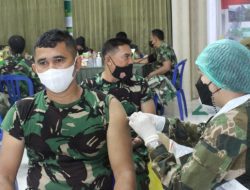 Gelar Vaksinasi Booster, Dandim 1016 Imbau Tetap Waspada Omicron
