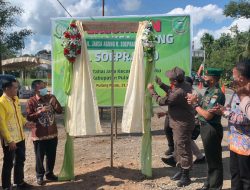 Kejari Pulpis Dan Kejari Kapuas Bersama Meresmikan  Jalan Jaksa Agung R. Soeprapto