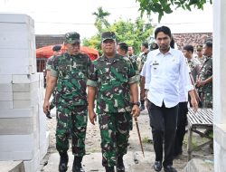 Didampingi Pangdam V/Brawijaya, Aster Panglima TNI Resmikan Pelaksanaan Program Karya Bakti Skala Besar di Madiun