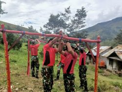 Satgas Yonif 721/Makkasau Terapkan Pola Hidup Bersih dan Sehat