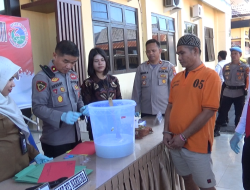 Barbuk Narkotika Hasil Operasi Antik Dimusnahkan
