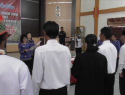 Terpusat, Bupati Lantik Penjabat Kades dan Pengurus BPD