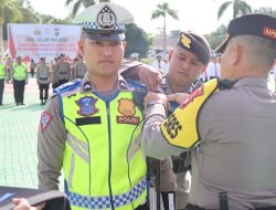 Kapolres Pulang Pisau Pimpin Apel Gelar Pasukan Operasi Keselamatan Telabang 2024 dan Pencanangan Aksi Keselamatan Jalan