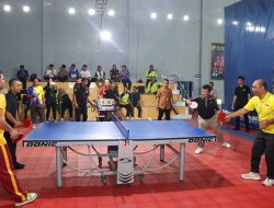 Bupati Seruyan Buka Turnamen Tenis Meja Peringati HUT Bhayangkara ke-79