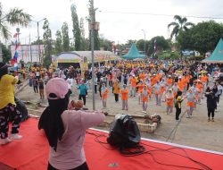 Semarakkan HUT Seruyan Ke-23 dan Hari Kemerdekaan RI dengan Senam Bersama
