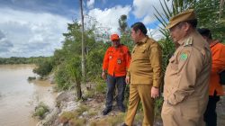 Sungai Kahayan di Desa Bukit Liti Abrasi, Wabup Tinjau Kondisinya
