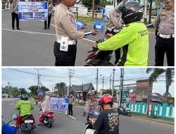 Gencarkan Sosialisasi Ops Keselamatan Telabang 2026, Satlantas Polres Seruyan Bagikan Brosur ke Pengendara