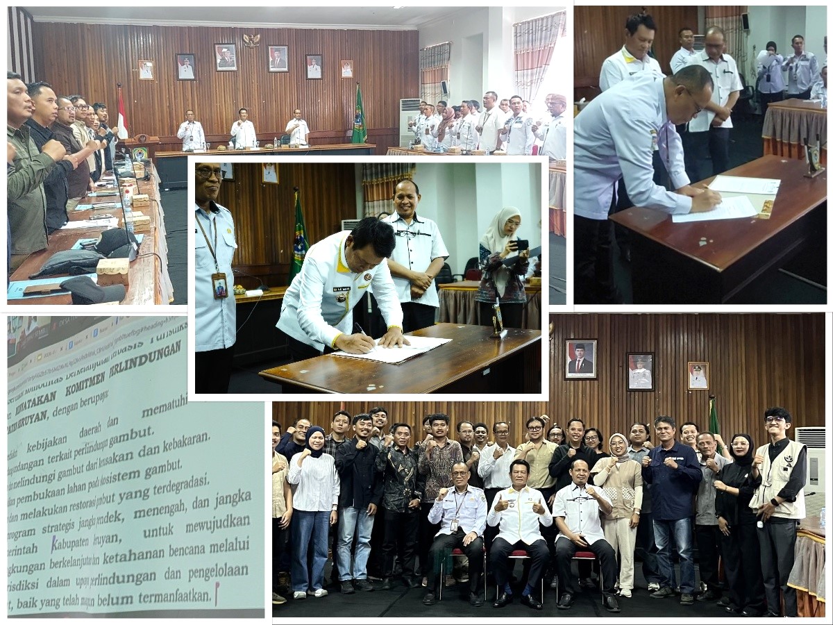 Bupati Seruyan, Ahmad Selanorwanda, bersama multipihak, khususnya yang tergabung ke dalam kelompok kerja sertifikasi komoditas berkelanjutan berbasis Yurisdiksi. Foto: Said SK_News.