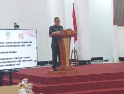 Plh Sekda Sampaikan Pidato Bupati Terkait Raperda Perubahan APBD TA 2026