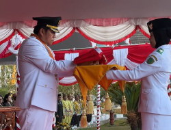 Prosesi Penurunan Bendera HUT RI Ke – 81